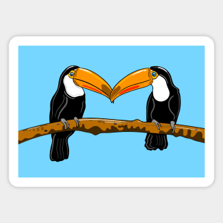 Toucans ( blue version ) Sticker